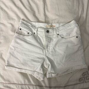 Women's White Denim Shorts